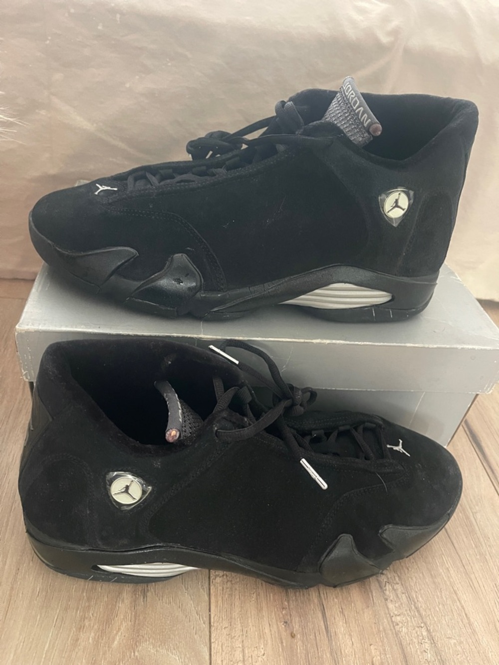 Nike Air Jordan 14 Retro Black Suede Size 11 NEW Men’s Sneakers Rare Clean Pair